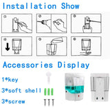 Automatic Hand Soap Dispenser, 700Ml Wall Mounted Soap Dispenser, Touchless Hand Sanitizer Shampoo Dispenser, Touchless - Top-Down View