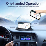 Car Phone Holder, Anti-Slip DAshboard Mount Cell Phone Holder Compatible For Other Smartphone (Black) - Side View