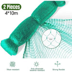 Chicken Netting, 2 Pieces Anti Bird Netting, 4M X 10M Bird Netting, Fruit Tree Netting, Protective Netting, Protect