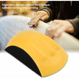 Pu Foam Block, Hook And Loop Hand Sanding Block, Hook And Loop Sanding Block, Hand Sanding Pad Block For Polishing Disc - Top-Down View