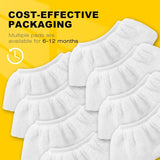 8 pcs Microfiber Cloths For Kärcher(Compatible With), Hand Nozzle Cloths Accessory For Steam Cleaners Sc 1, 2, 3, 4, 5 - Top-Down View