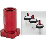 Spray Cup Connector, Disposable Spray Gun Release Cup Adapter Connector For Paint Sprayers, Internal M14X1 - Top-Down View