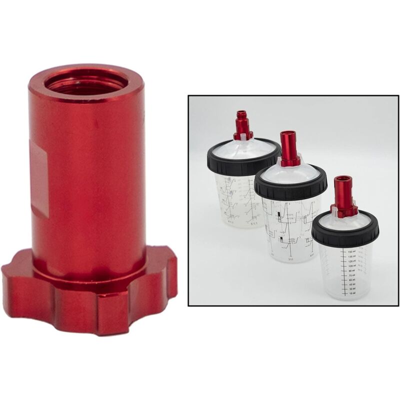 Spray Cup Connector, Disposable Spray Gun Release Cup Adapter Connector For Paint Sprayers, Internal M14X1