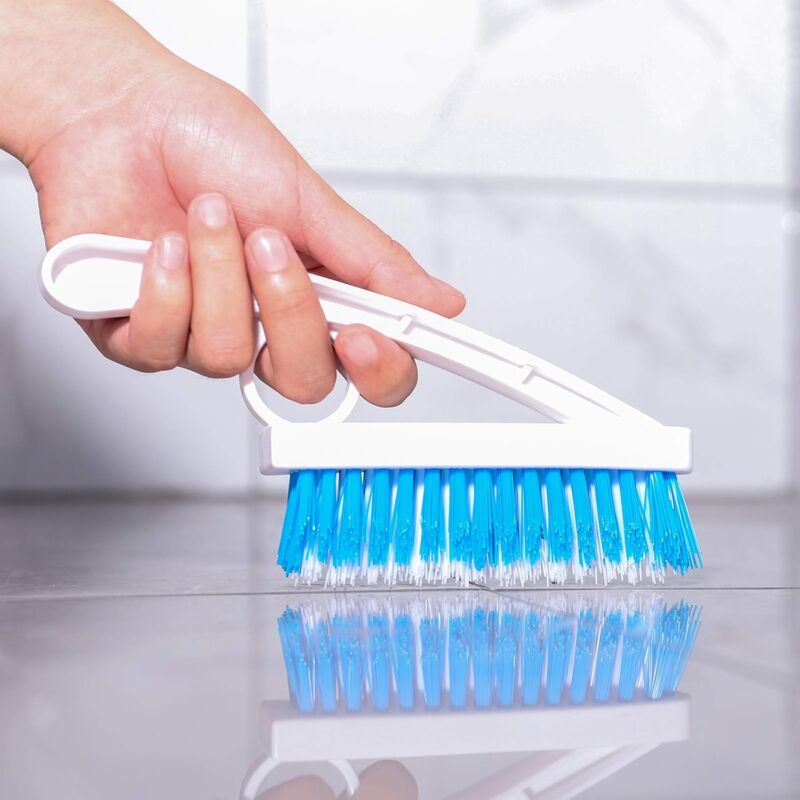 2 Pack Grout Scrub Brush - Stiff Nylon Bristle Scrub Brush For Bathtub, Shower - Floor Grout & Tile Cleaning Brush For