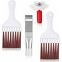 4 Pieces Air Conditioner Condenser Comb Air Conditioner Comb Ac Fin Comb Refrigerator Stainless Steel Comb, 3 Styles