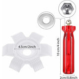 4 Pieces Air Conditioner Condenser Comb Air Conditioner Comb Ac Fin Comb Refrigerator Stainless Steel Comb, 3 Styles - Side View
