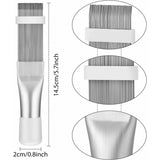 4 Pieces Air Conditioner Condenser Comb Air Conditioner Comb Ac Fin Comb Refrigerator Stainless Steel Comb, 3 Styles - Top-Down View