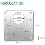 8 pcs Stainless Steel Cabinet Hinge Repair Plate With 48 Screws