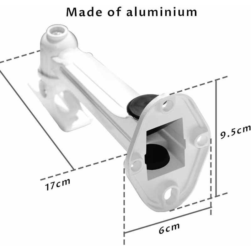 Mini Projector Wall Mount, Load 3Kg Length 16-20Cm Aluminum Material, For Cctv/Camera/Projector/Webcam - 360° ROtation