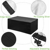 Garden Furniture Cover 210T Polyester Waterproof Anti-Uv Tarpaulin, Protective Cover For Tables, Chair, Sofa (200 160 - Side View