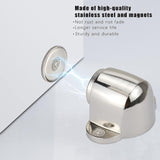 2 Pack Stainless Steel Magnetic Door Stopper Catch Door Stoppers With Screw Mounted, No Force Or Hitting Walls - Front View