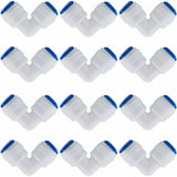 12 pcs RO Water Filter Accessories Nozzle Fitting 1/4 Inch 90 Degree Right Angle Fast Docking For Connecting Water Pipe - Front View