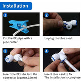 12 pcs RO Water Filter Accessories Nozzle Fitting 1/4 Inch 90 Degree Right Angle Fast Docking For Connecting Water Pipe