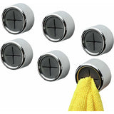 6 Pack Dishcloth Holders, ROund Self Adhesive Hooks, Kitchen Hooks, Suction Cup Towel Rack For Bathroom, Wardrobe And