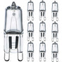 G9 Bulb 42W (44W) Dimmable Warm White 2800K, G9 Halogen Bulbs For Indoor Lighting 230V G9 Capsule Bulbs, Pack Of 10