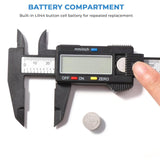 Digital Caliper, 150Mm / 6" Digital Caliper, Electronic Measuring Tool With Large Lcd Display, For External, Internal,
