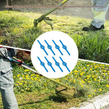 8 pcs Plastic Trimmer Replacement Blades For Grass Trimmer Plastic Lawn Mower Blades, Grass Trimmer Brush Cutter Grass - Side View