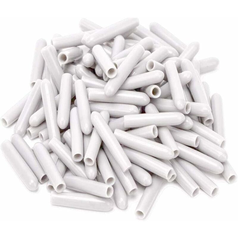 120 Pieces Dishwasher Caps, Inner Diameter 3Mm Pvc Protective Cover, Dish Basket, 325Mm (White)
