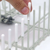 120 Pieces Dishwasher Caps, Inner Diameter 3Mm Pvc Protective Cover, Dish Basket, 325Mm (White) - Side View