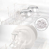 120 Pieces Dishwasher Caps, Inner Diameter 3Mm Pvc Protective Cover, Dish Basket, 325Mm (White)