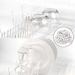 120 Pieces Dishwasher Caps, Inner Diameter 3Mm Pvc Protective Cover, Dish Basket, 325Mm (White)