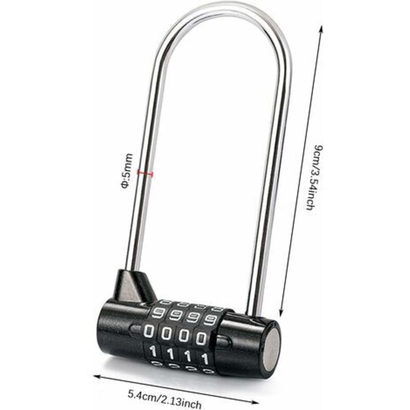 Master Lock Combination Padlock Digital Password Padlock 4 Digit Combination Lock For Gym, School, Work Lockers,