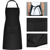 2 Pieces Kitchen Aprons For Men Women, Household Apron Tool Holder Aprons With 2 Pockets For Bbq, Adjustable Adult - Front View