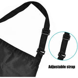 2 Pieces Kitchen Aprons For Men Women, Household Apron Tool Holder Aprons With 2 Pockets For Bbq, Adjustable Adult - Side View