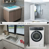 2M/78In Silicone Shower Threshold Water Barrier, Wet ROom Floor Water Barrier, Bathroom Water DAm, Shower Sealing - Side View