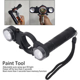 LED Paint Spray Gun Light, Universal LED Paint Spray Gun Light With Adjustable Brightness, For Automotive And Household - Front View