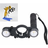 LED Paint Spray Gun Light, Universal LED Paint Spray Gun Light With Adjustable Brightness, For Automotive And Household - Top-Down View
