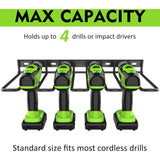 Organisateur D'Outils Électriques, Mural Pour Perceuse,Support Épais Pour Perceuse, RObuste Pour Perceuse Pour Garage - Top-Down View