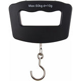 Portable Digital Hanging Weighing Scales For Fishing Travel Luggage Suitcase Parcel Household Outdoor 110 Lbs/50 Kg - Top-Down View