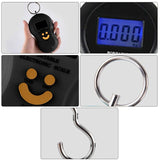Luggage Scale Fishing Scale Hanging Scale Electronic Scale Maximum 50 Kg For Fishing, Suitcase Scale, Travel, Home Use, - Top-Down View