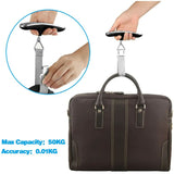 Travel Luggage Scale, Portable Digital Luggage Scale Max 50Kg/110Lb (Lb,G,Oz,Kg) Scale With Hook For - Front View