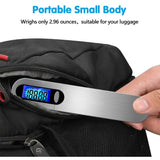 Travel Luggage Scale, Portable Digital Luggage Scale Max 50Kg/110Lb (Lb,G,Oz,Kg) Scale With Hook For - Side View