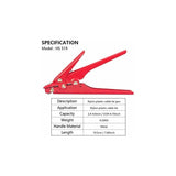 Hs-519 Cable Tie Gun, Cable Tie Tool, Portable Wire Pliers Quick Bundling Hand Tool For 2.4-9.0Mm² Nylon Cable Ties - Front View