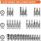 46 pcs Socket Set Chrome Vanadium 1/4