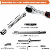 46 pcs Socket Set Chrome Vanadium 1/4