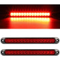 2 pcs 12-24V 15 LED Trailer Brake Tail Light Bar Waterproof Rear Lights Running Lights Identification Light For Offroad
