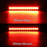 2 pcs 12-24V 15 LED Trailer Brake Tail Light Bar Waterproof Rear Lights Running Lights Identification Light For Offroad - Side View