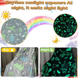 Kids Cozy Blanket, Glow In The DArk Soft Cozy Blanket, Sofa Bed Fluffy Blanket For Girls Boys. (150200 Cm) - Front View