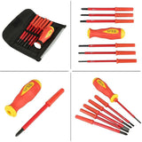 Cross Environmental Insulation Electrician Screwdriver, For Home Repairs, For Construction Workers, For Electricians - Side View