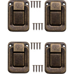 4 pcs U-Shaped Clasps For Chests, Boxes, Chests, Vintage Design In Brass 47 X 32 Mm, Bronze, Copper