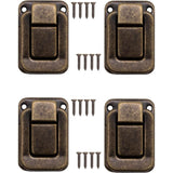 4 pcs U-Shaped Clasps For Chests, Boxes, Chests, Vintage Design In Brass 47 X 32 Mm, Bronze, Copper - Side View