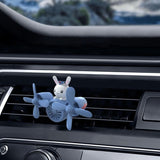 Cartoon Pilot Car Air Fresheners, Car Vent Clip, Air Freshener Vent Clips Diffuser Perfume - Top-Down View