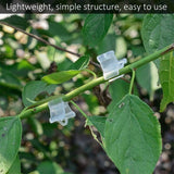 Gardening Grafting Clips 100 pcs Plastic Grafting Support Garden Clip Vegetable Vine Tomato Fruit Trees Mini Gardening - Side View