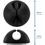 10X Cable Clips Cable Holder Cable Management Cable Fixing Cable Organizer For Cables Up To 8Mm Cable Clips Cable