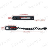 Security Door Chain Narrow Door Limiter Spring Loaded Anti-Theft Door Lock With Screws For Home Internal Door,