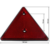 2 pcs Set Screw-On Triangle Trailer Reflectors